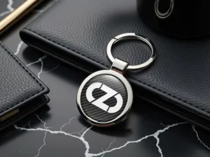 OZ Porte-clés Personnalisés Brillants Métal Élégant